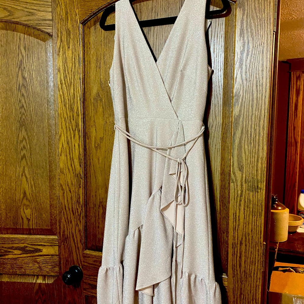 Pink sparkles! J Taylor dress.